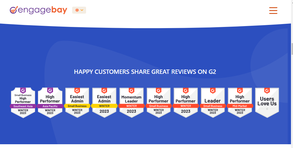 Engagebay Customers Reviews